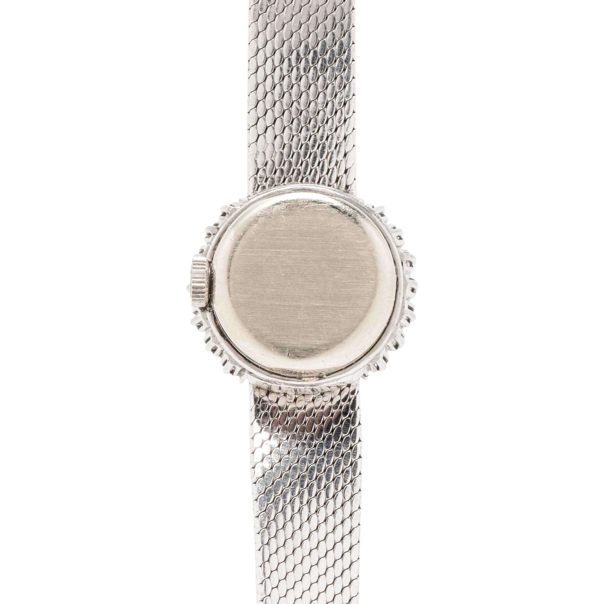 LONGINES, 18K WHITE GOLD AND DIAMOND WATCH