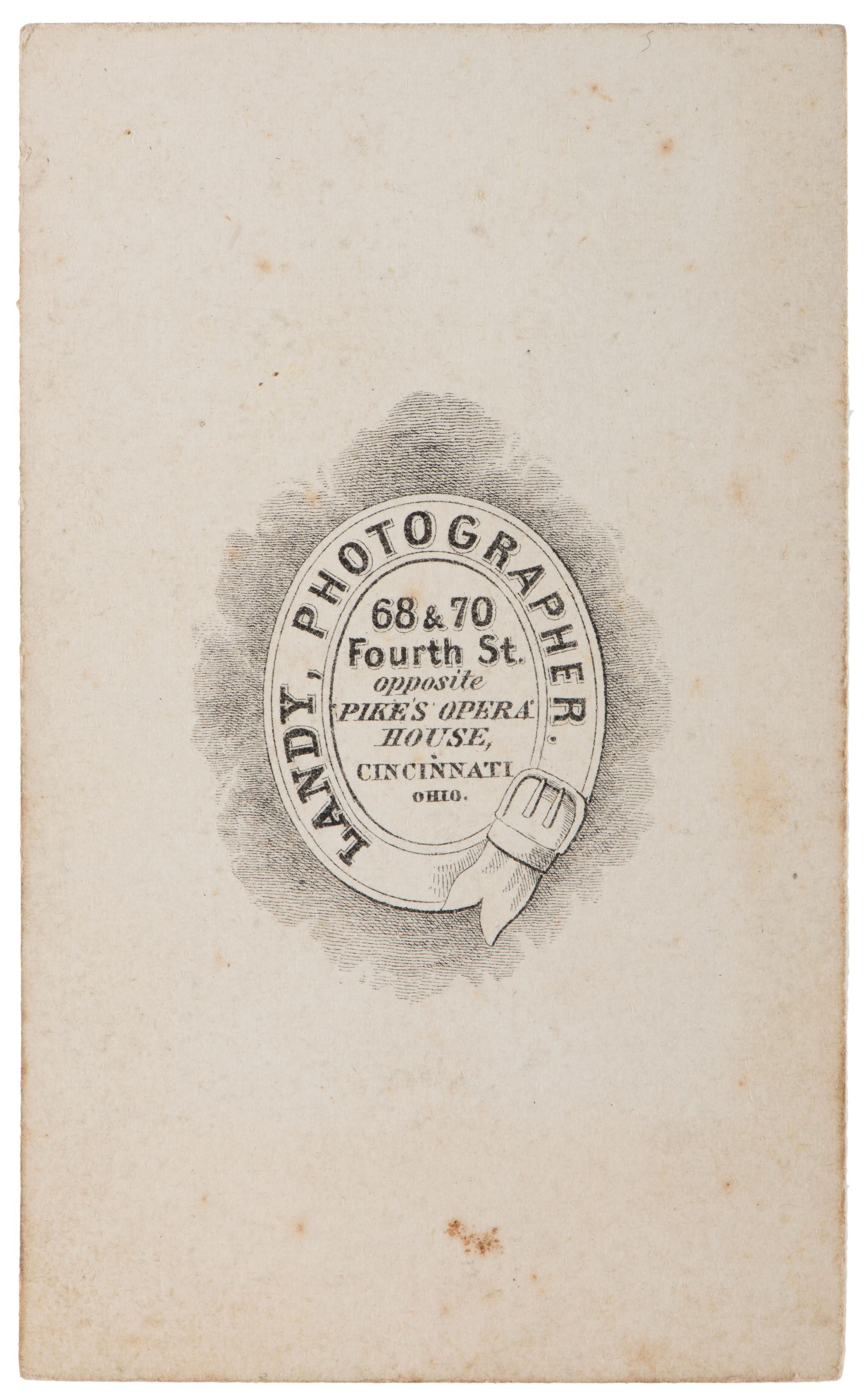 [CALIFORNIA]. -– [GOLD RUSH.] Sixth plate ambrotype of Edward Wright. Marysville, CA: J. Ruth's Gallery, ca 1856.
