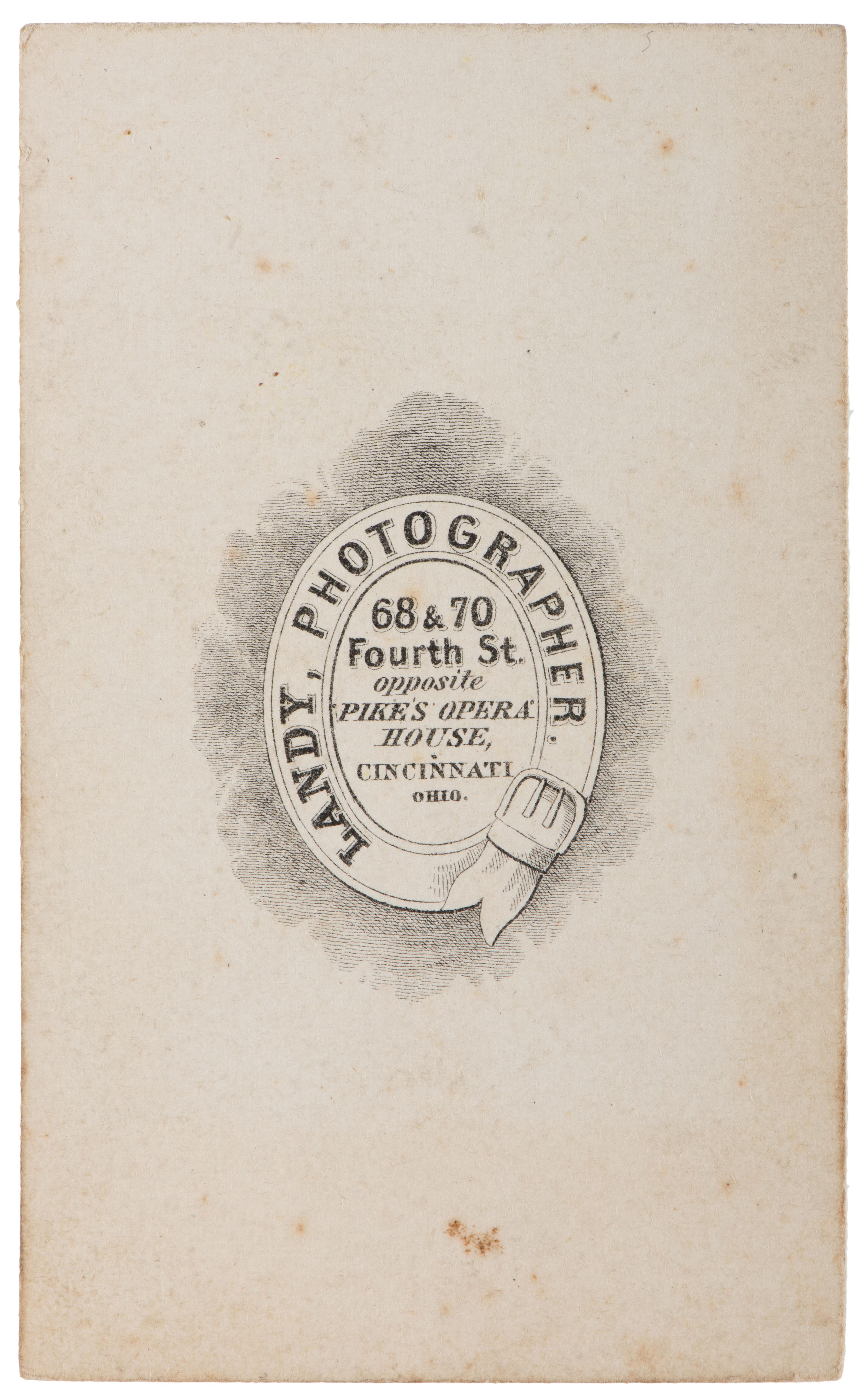 [CALIFORNIA]. -– [GOLD RUSH.] Sixth plate ambrotype of Edward Wright. Marysville, CA: J. Ruth's Gallery, ca 1856.