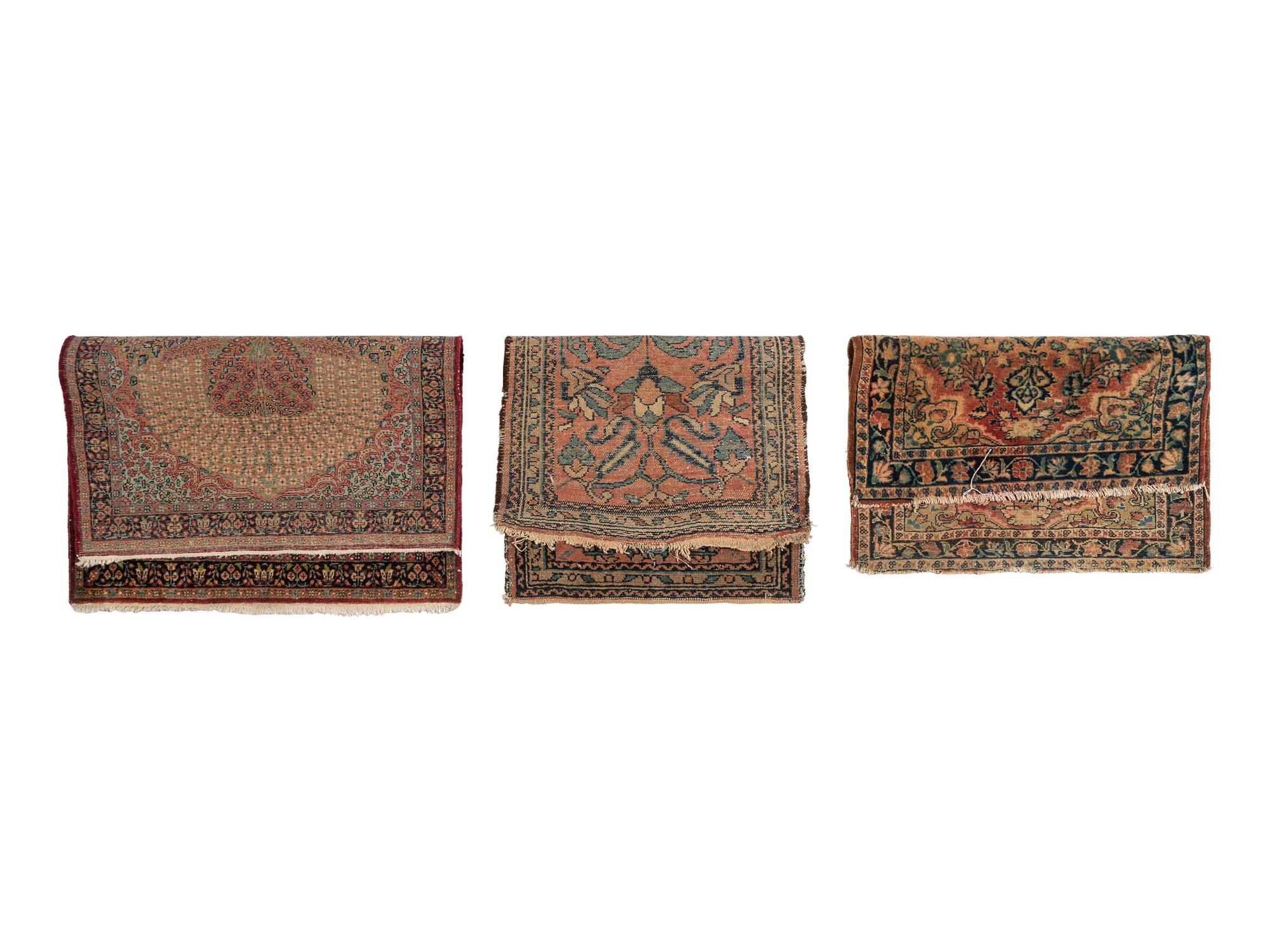 Three Persian Wool Area Rugs