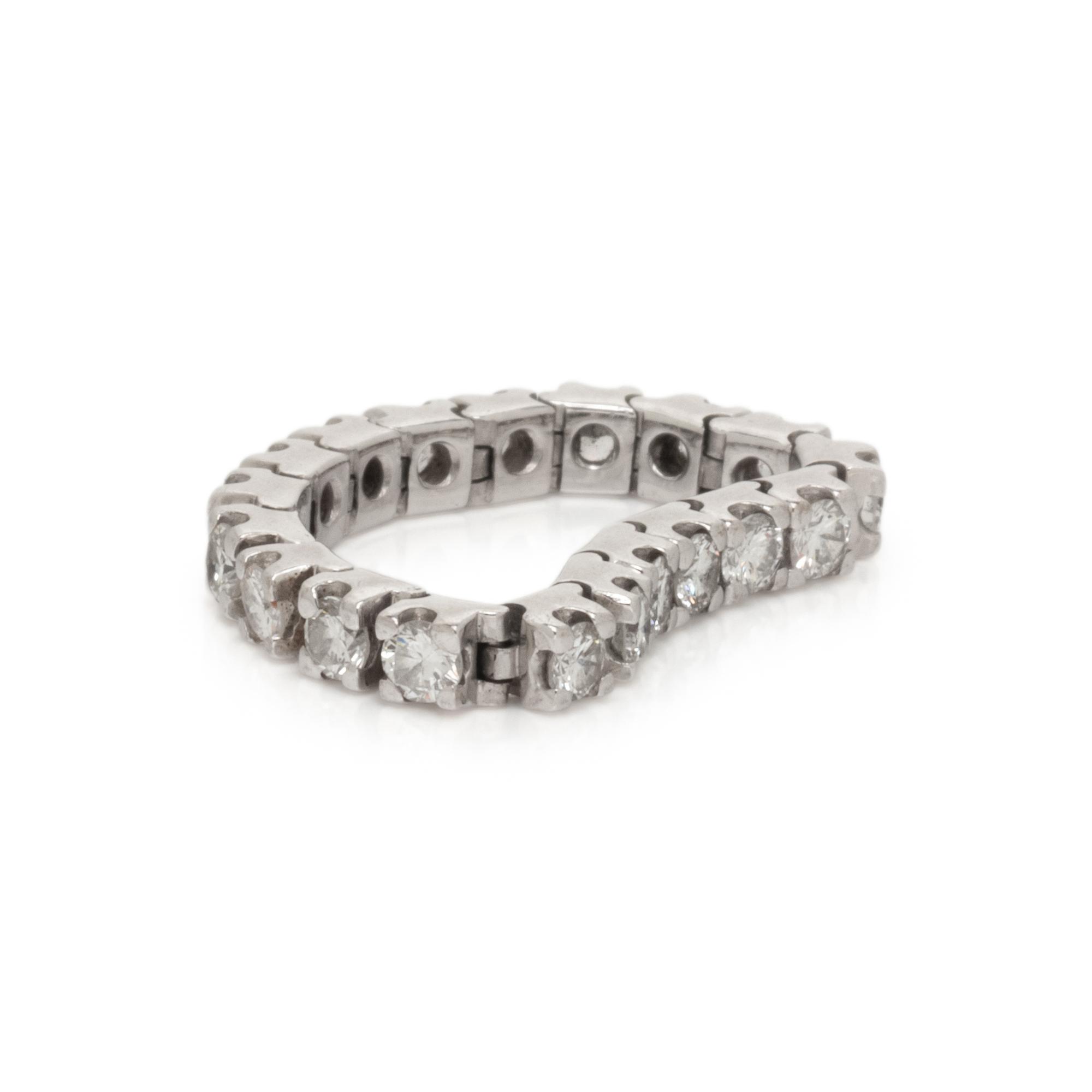 FLEXIBLE DIAMOND ETERNITY BAND RING