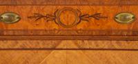A French Empire Style Burl and Walnut Veneered Tall Chest — 20th Century