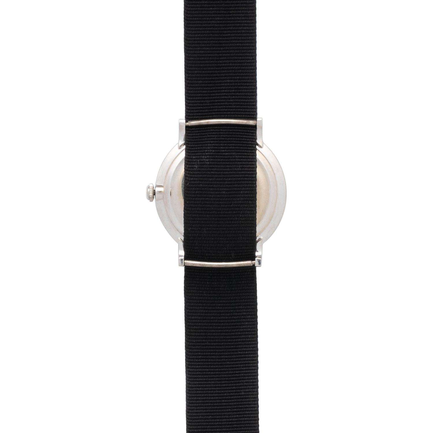 LONGINES, VINTAGE, 14K WHITE GOLD WRISTWATCH