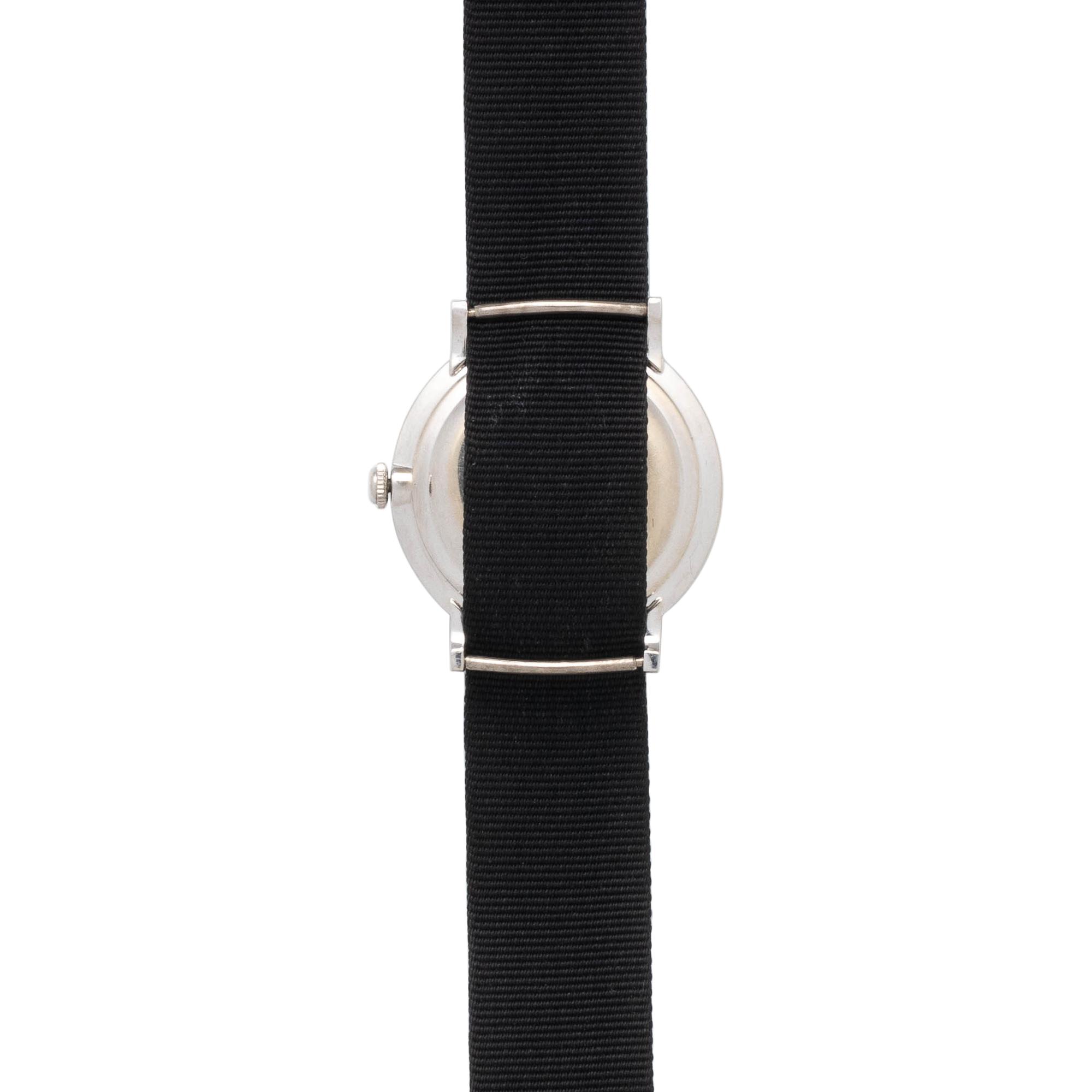 LONGINES, VINTAGE, 14K WHITE GOLD WRISTWATCH