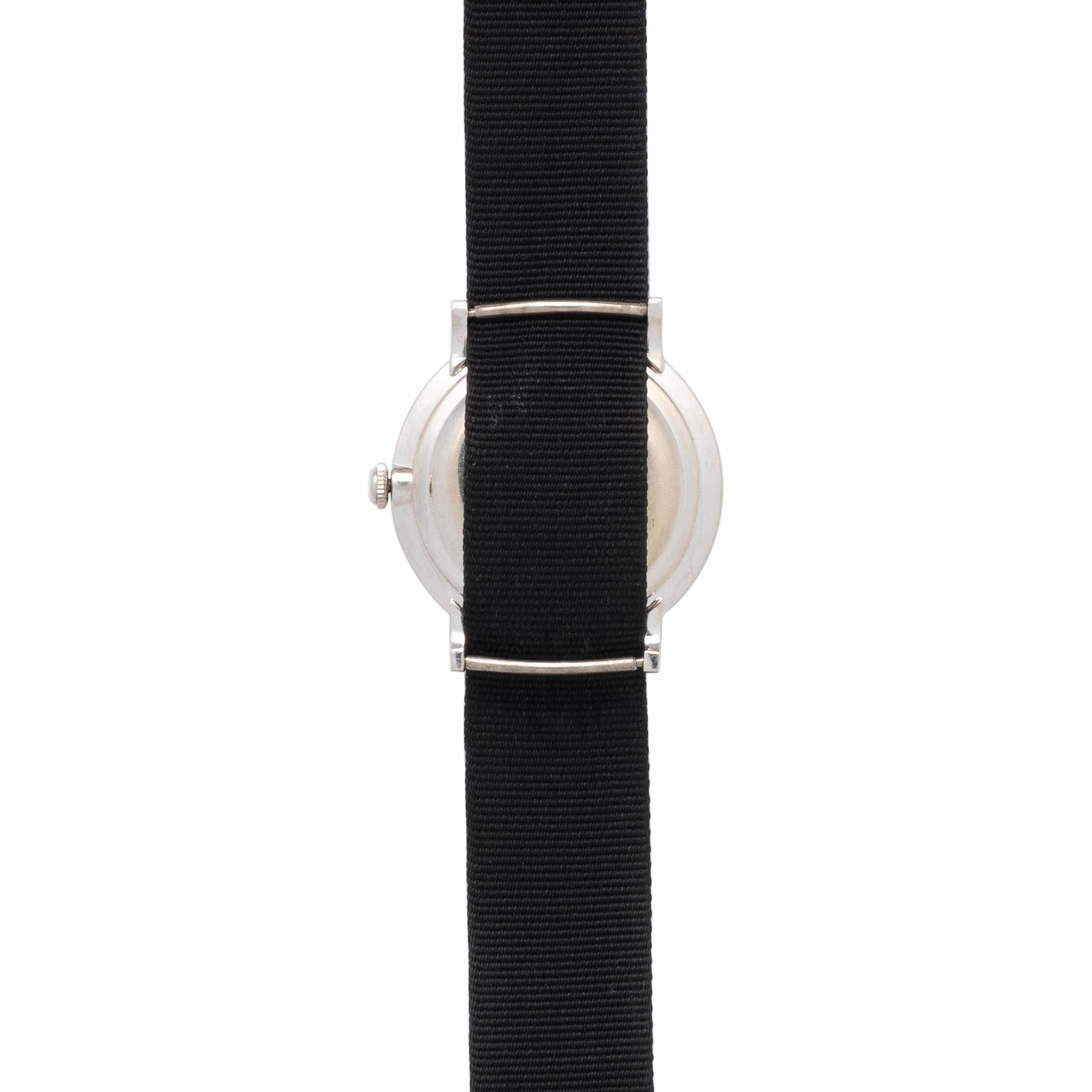 LONGINES, VINTAGE, 14K WHITE GOLD WRISTWATCH