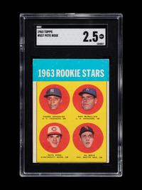 A 1963 Topps Pete Rose Rookie Baseball Card No. 537 (SGC 2.5 GOOD+)
