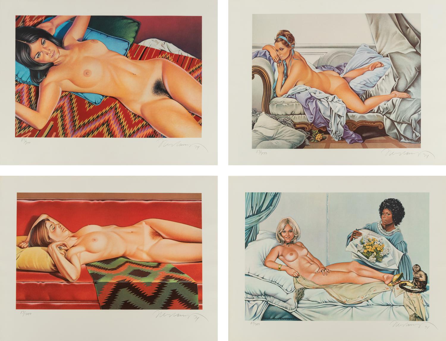 Mel Ramos ( complete portfolio of four prints with original cloth case)
