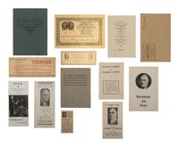[ROOSEVELT, Franklin Delano (1882-1945). A large group of broadsides, pamphlets, tickets, and other campaign ephemera.
