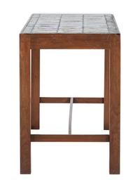A Custom Console Table with Inset Tile Top