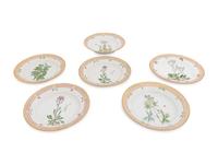 A Set of Six Royal Copenhagen Flora Danica Bowls