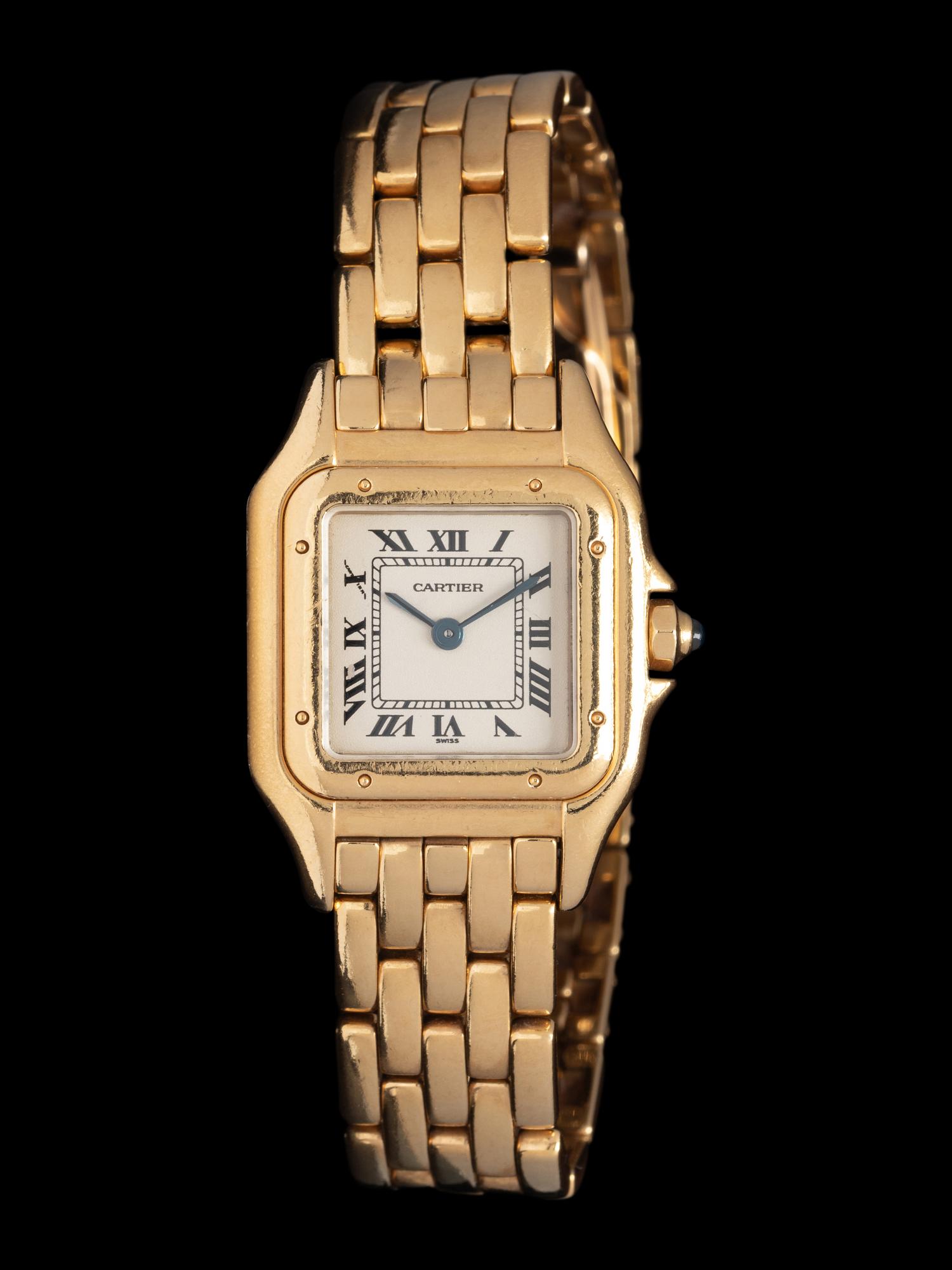 CARTIER, 18K YELLOW GOLD 'PANTHÈRE' WATCH