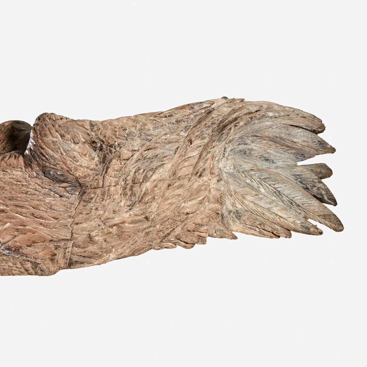 A carved ship's figurehead of an American Eagle 19th century