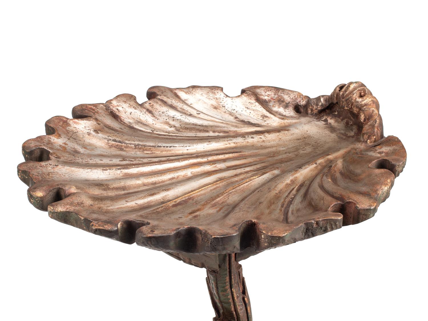 A Pair of Venetian Grotto Style Paint Decorated Stands