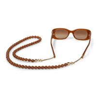 CHANEL, SUNGLASSES & BEADED CHAIN