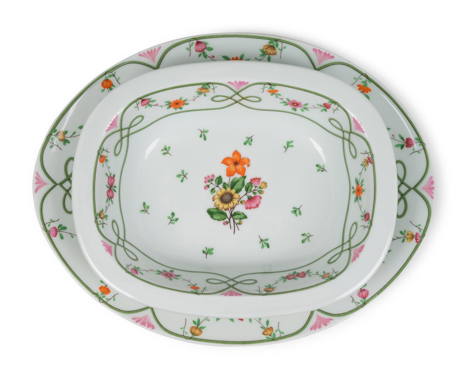 A Raynaud-Limoges Guirlandes Porcelain Dinner Service