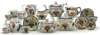 Staffordshire Gaudy Dutch teawares early 19th century