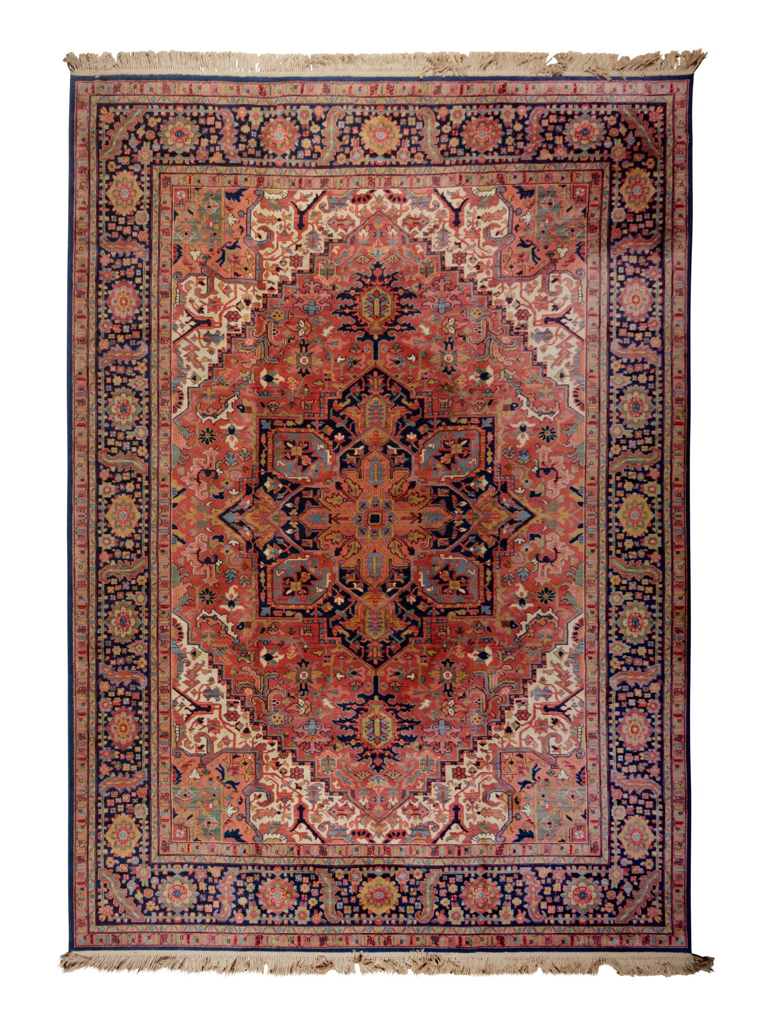 An Indo-Heriz Wool Rug