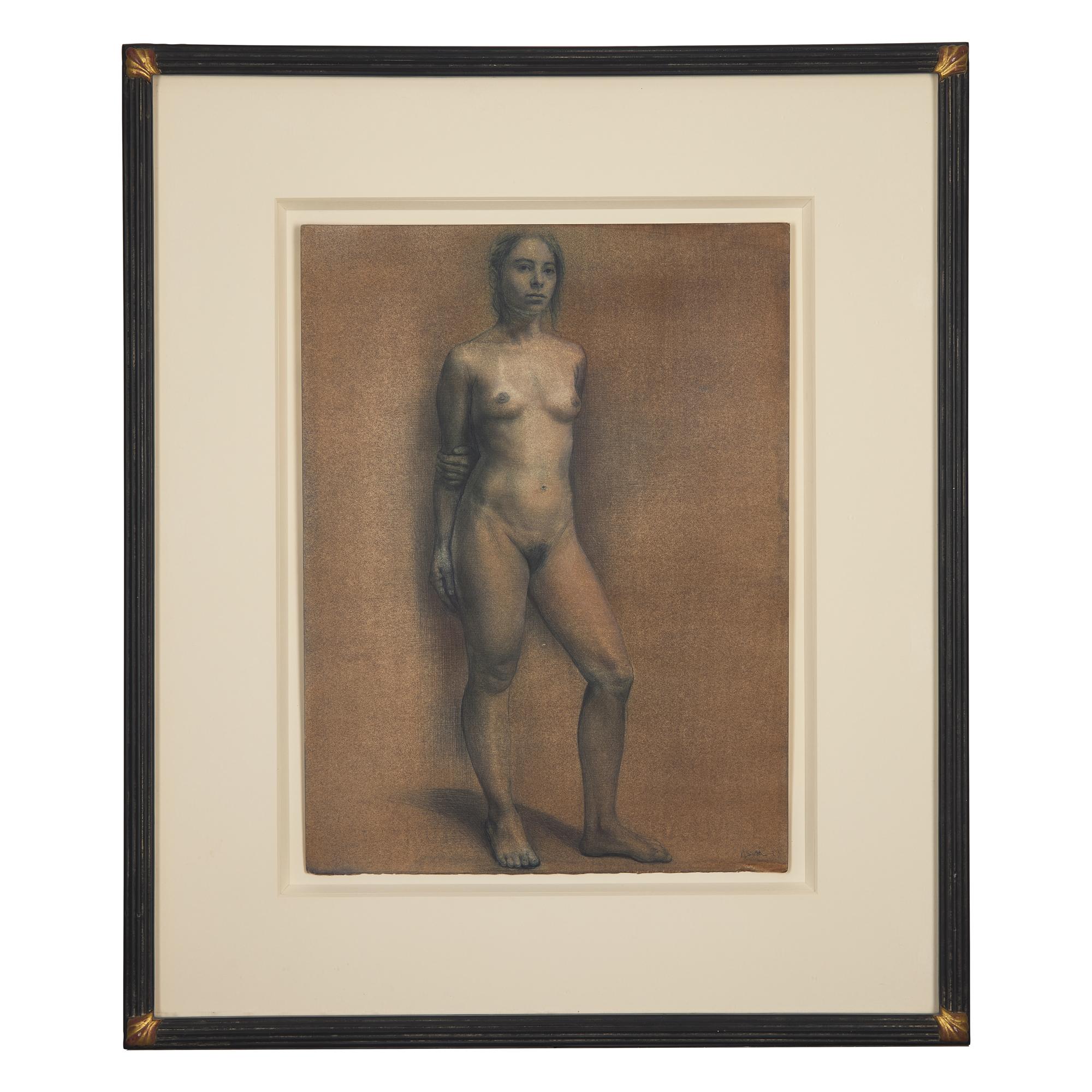 Standing Nude (Annaluisa) and Standing Nude (With One Hand on Chest), A Pair, 1993