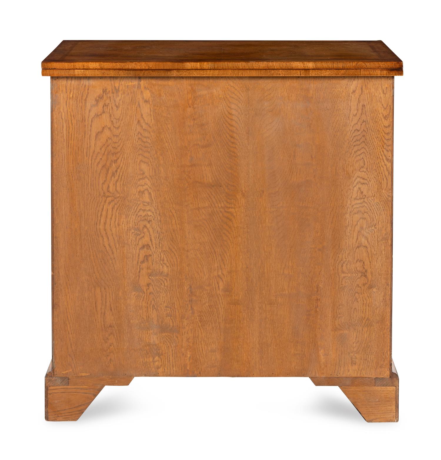 A Georgian Style Walnut Bachelor's Chest
