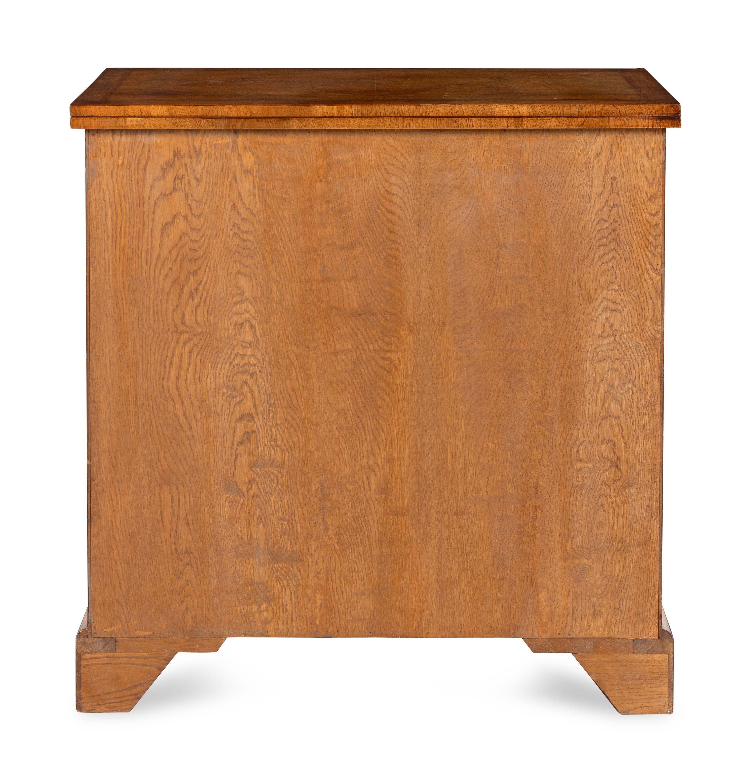 A Georgian Style Walnut Bachelor's Chest