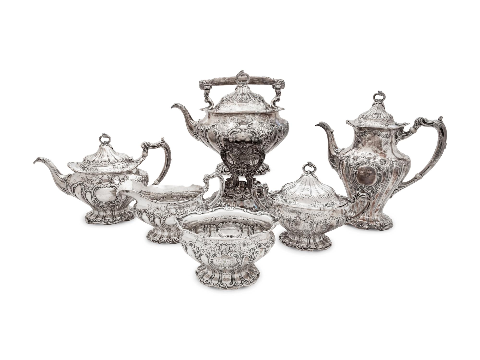 An American Silver Six-Piece Tea and Coffee Service