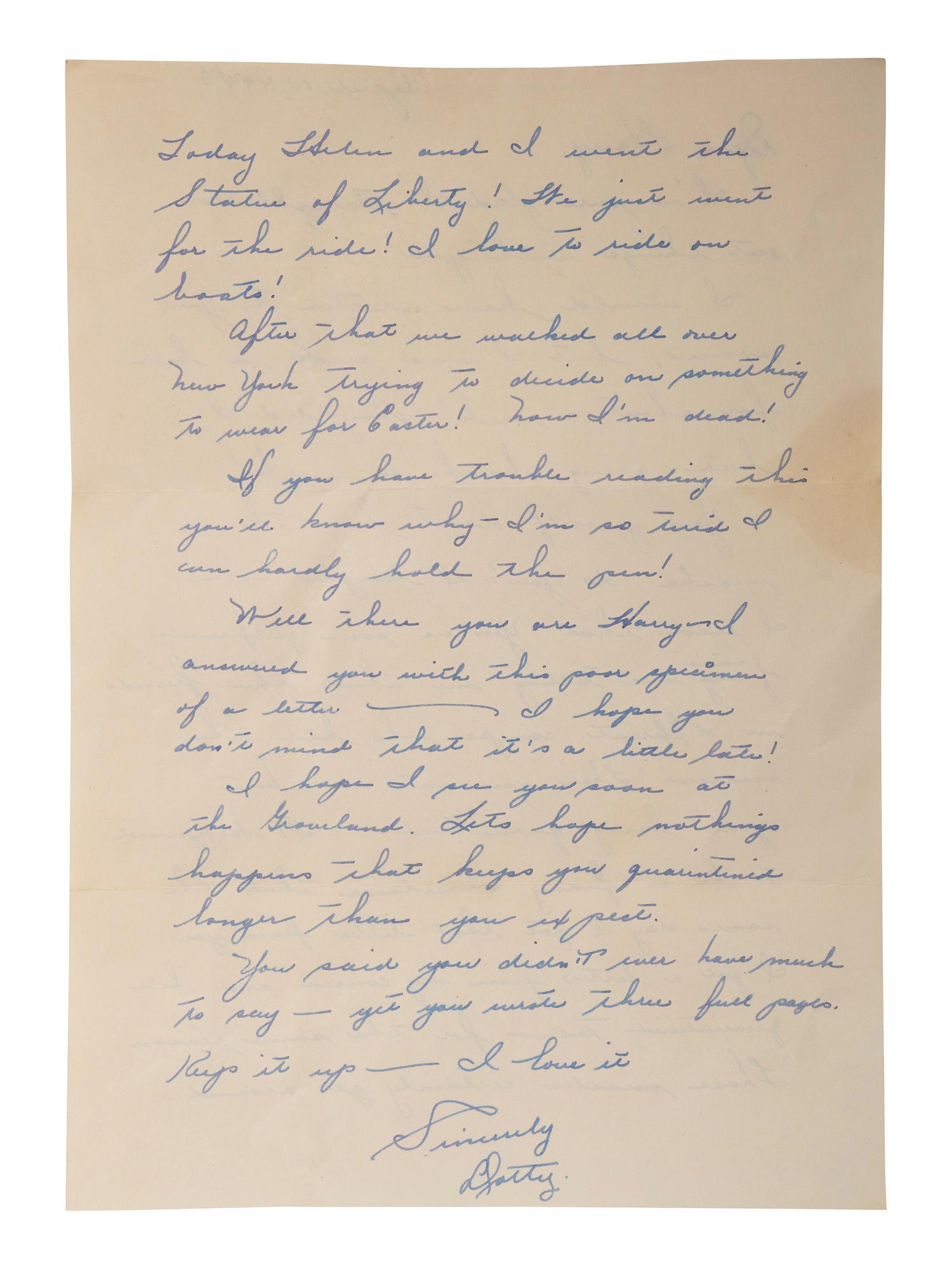 [AFRICAN AMERICANA - NATIVE AMERICANS - WWII]. World War II correspondence with Maud Morgan of Hillburn, NY, a member of the "Jackson Whites/Ramapough Mountain Indians."
