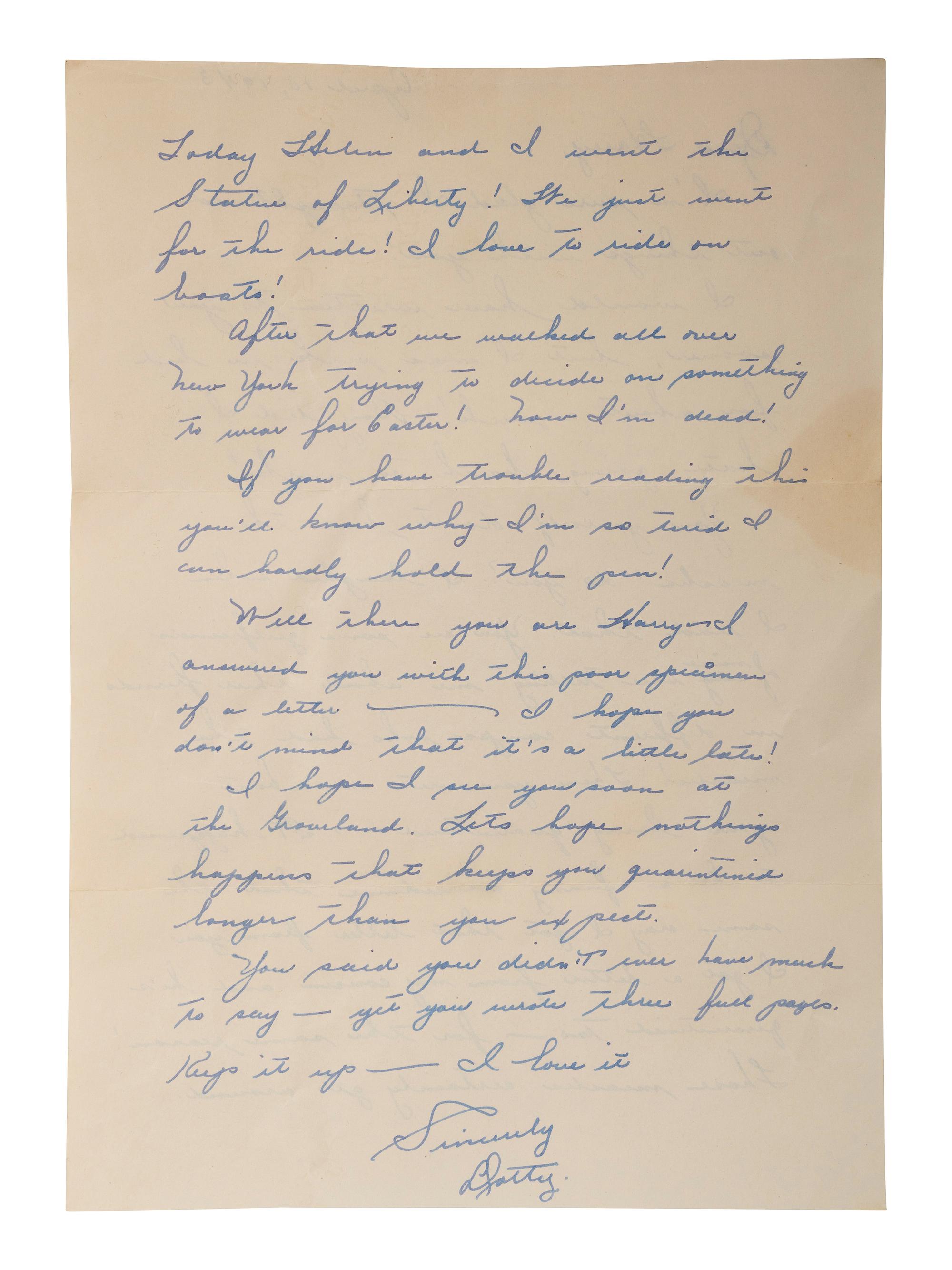 [AFRICAN AMERICANA - NATIVE AMERICANS - WWII]. World War II correspondence with Maud Morgan of Hillburn, NY, a member of the "Jackson Whites/Ramapough Mountain Indians."