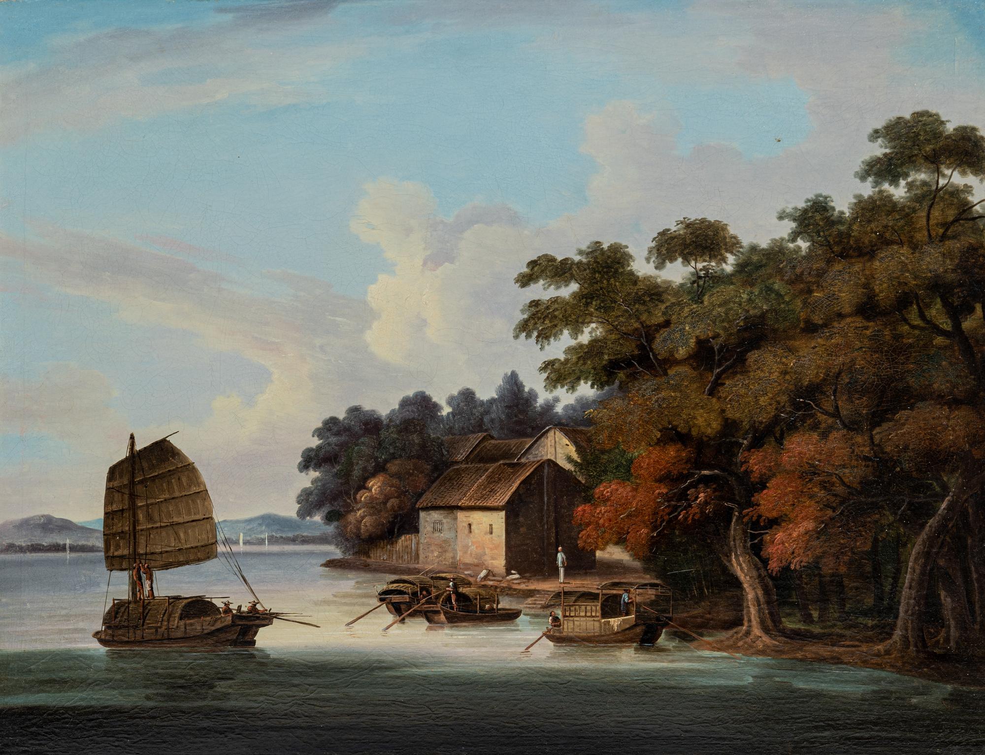 A Set of Four Chinese Export Landscapes