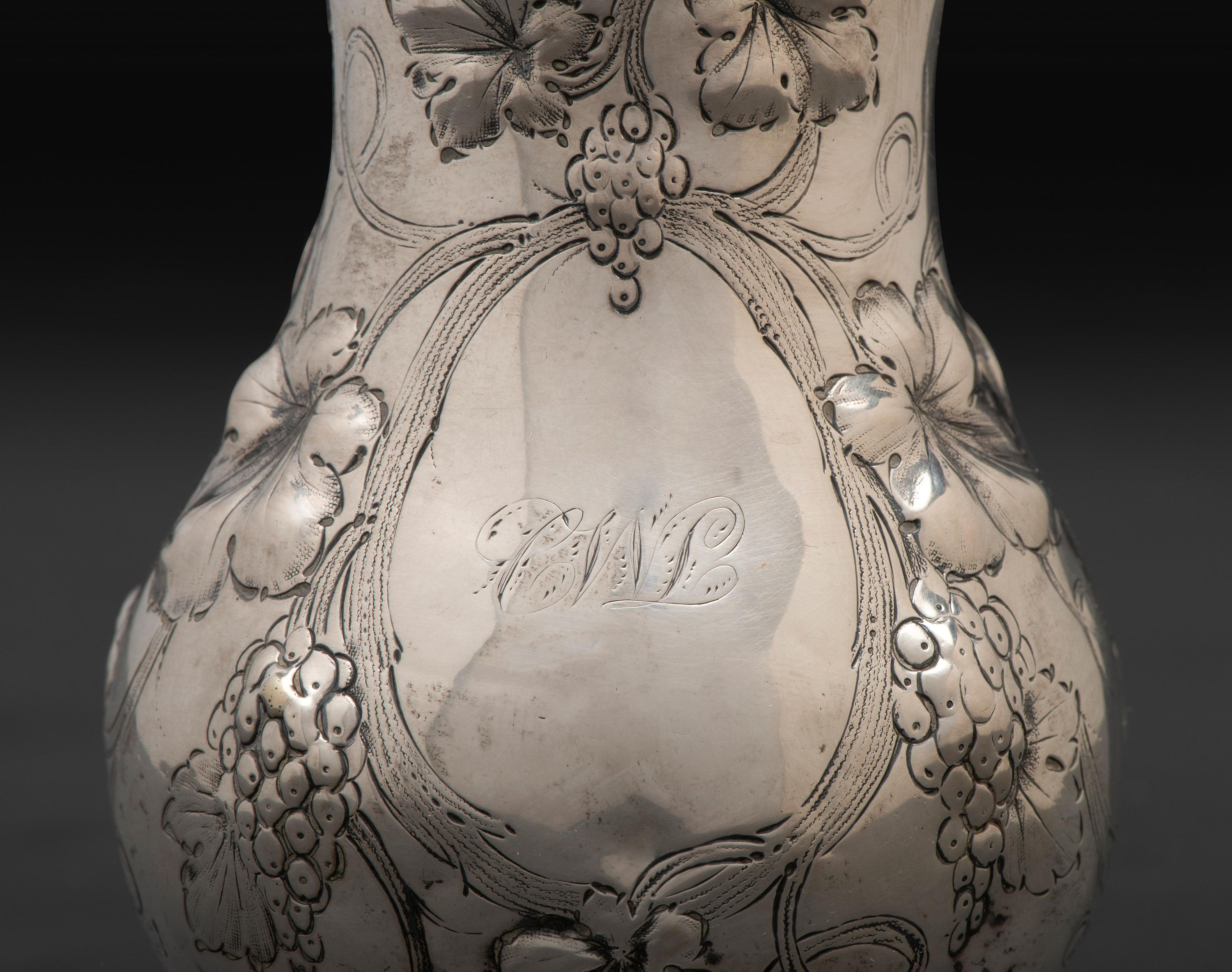 An American Coin Silver Cream Pitcher