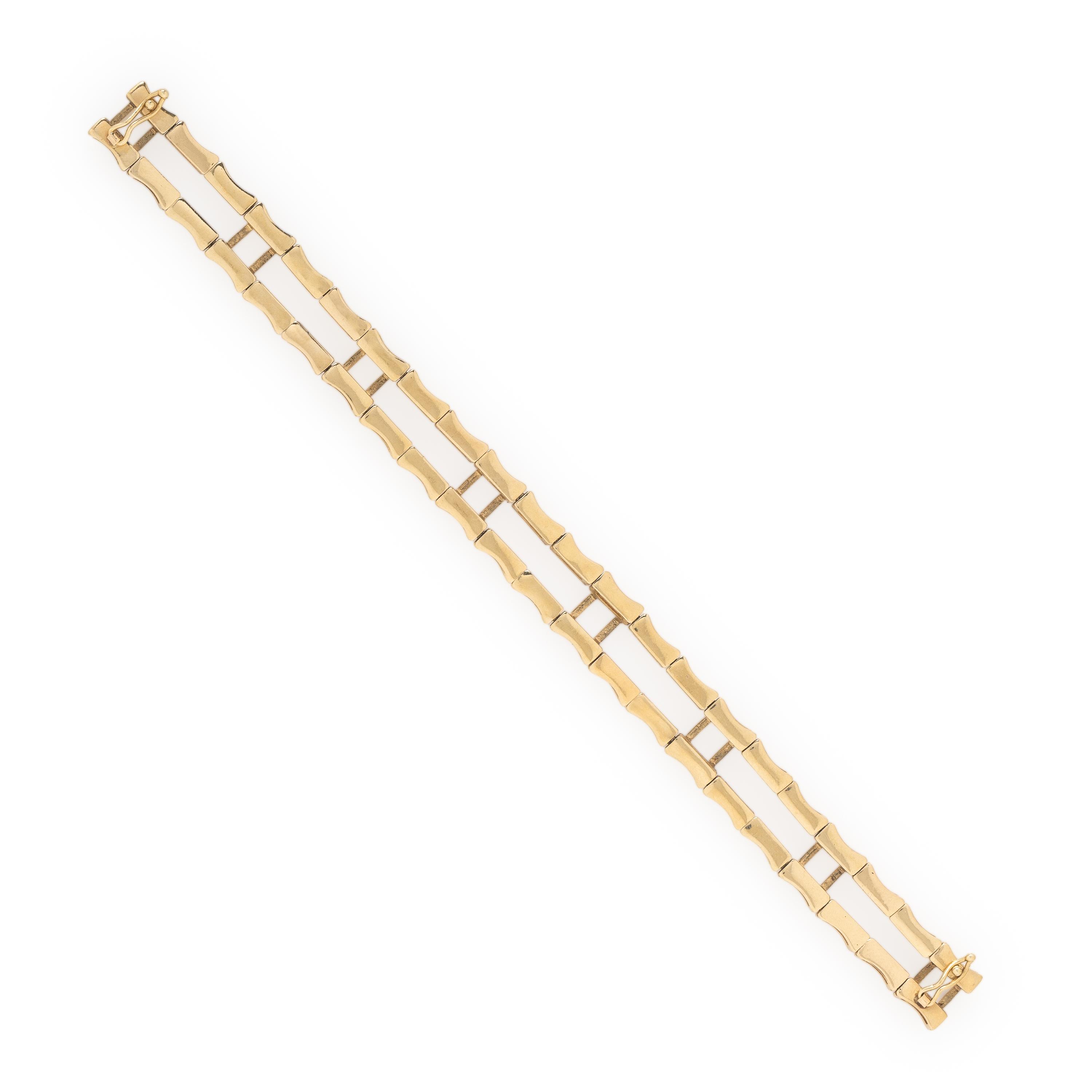 Yellow Gold Bamboo Bracelet Jacket