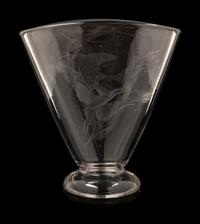 An Etched Glass Vase