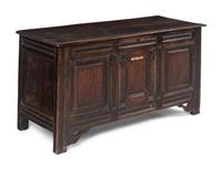 A Charles II Oak Coffer or Mule Chest