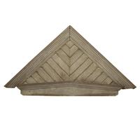 A Triangular Wood Pediment 83" W x 7" D x 48" H — United States, Circa 1900