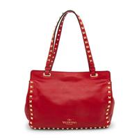 Valentino, Small Red Rockstud Tote