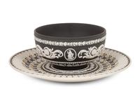 A Wedgwood Jasperware Bowl and a Wedgwood Jasperware Plate After William Hackwood