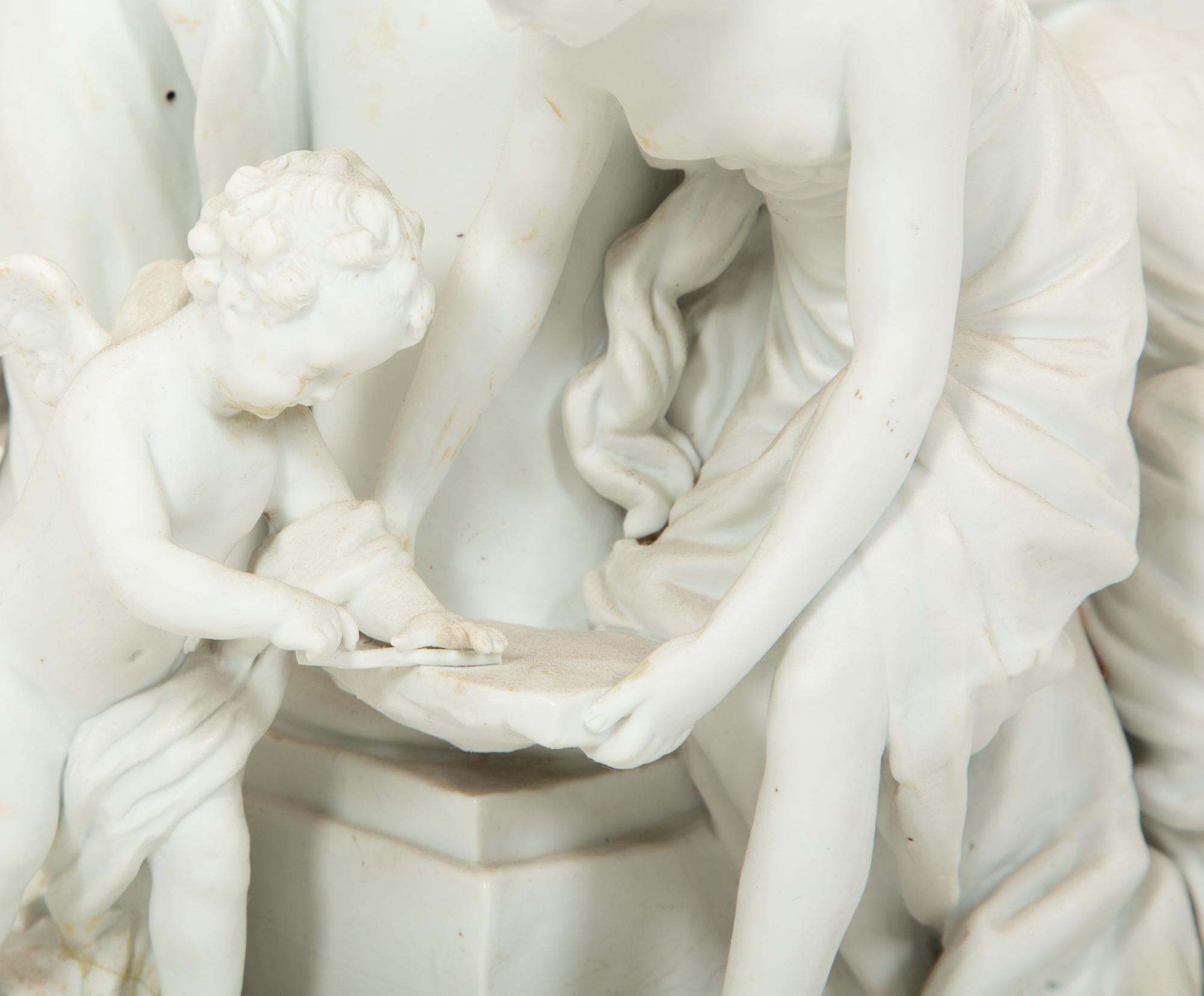 A Sèvres Style Biscuit Porcelain Group
