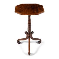 A Late Regency Mahogany Candle Stand