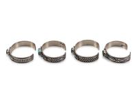 Sterling Silver and Royston Turquoise Cuff Bracelets