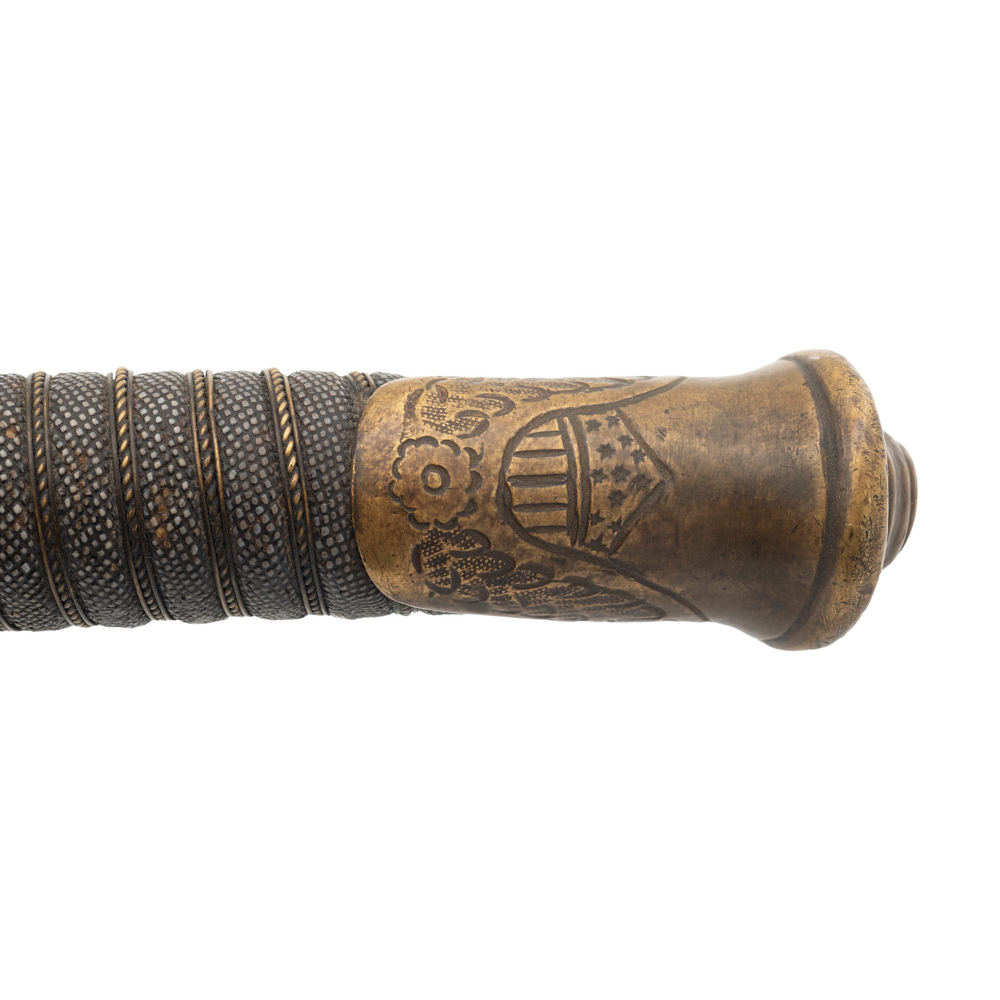 S&K Model 1850 Foot Officers Sword Presented to Sergeant Major (Capt.) George Smith - 7th NJ Infantry - WIA at Chancellorsville