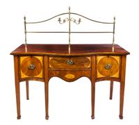 A George III Style Mahogany Sideboard Height 59 x width 5 1/2 x depth 28 inches. — 19TH CENTURY