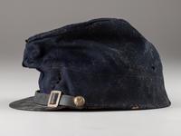 [CIVIL WAR]. 1858 forage cap, Battery E Artillery, with possible identification.
