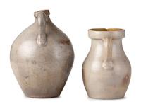 A Cobalt Decorated Stoneware Pitcher and Jug