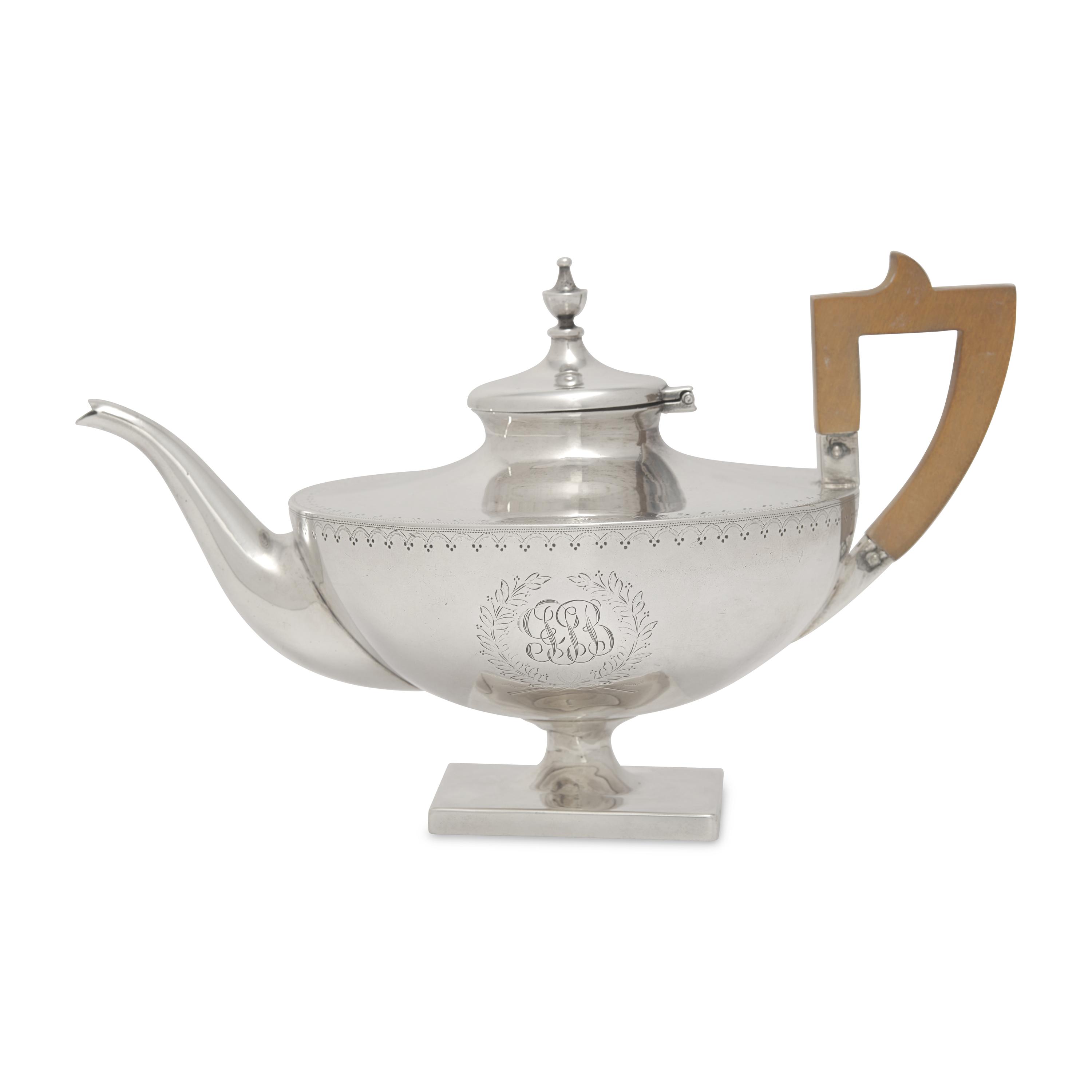 A Rare Federal Silver Diminutive Teapot