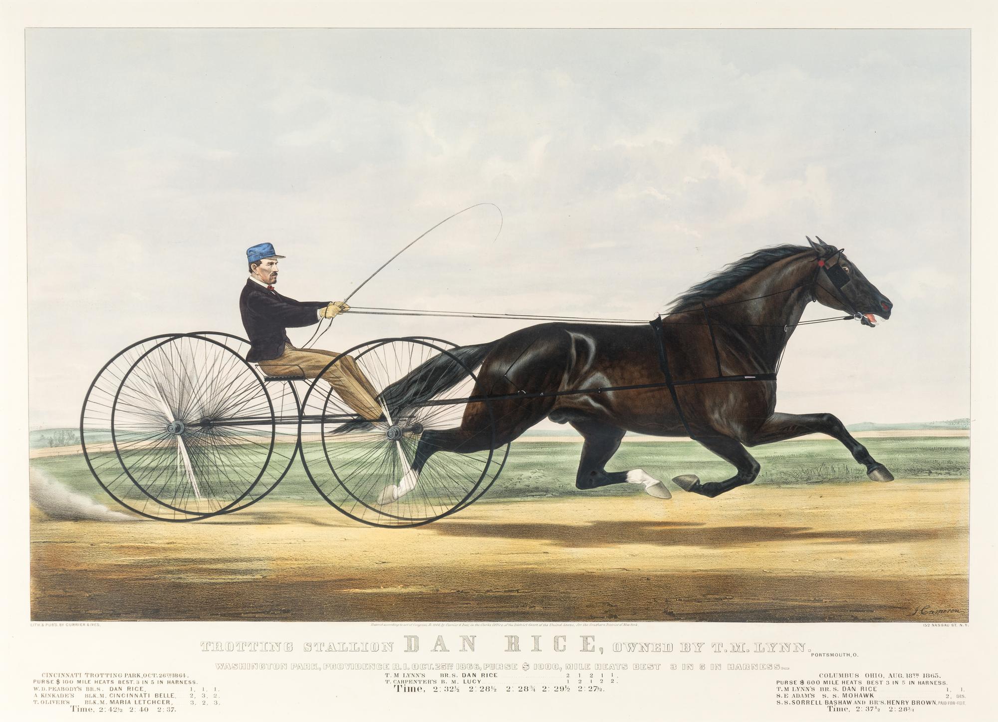 [HORSE RACING SCENES] -- CURRIER and IVES, publishers -- After John Cameron, or Scott Leighton