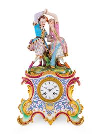 A Paris Porcelain Mantel Clock — LATE 19TH CENTURY
