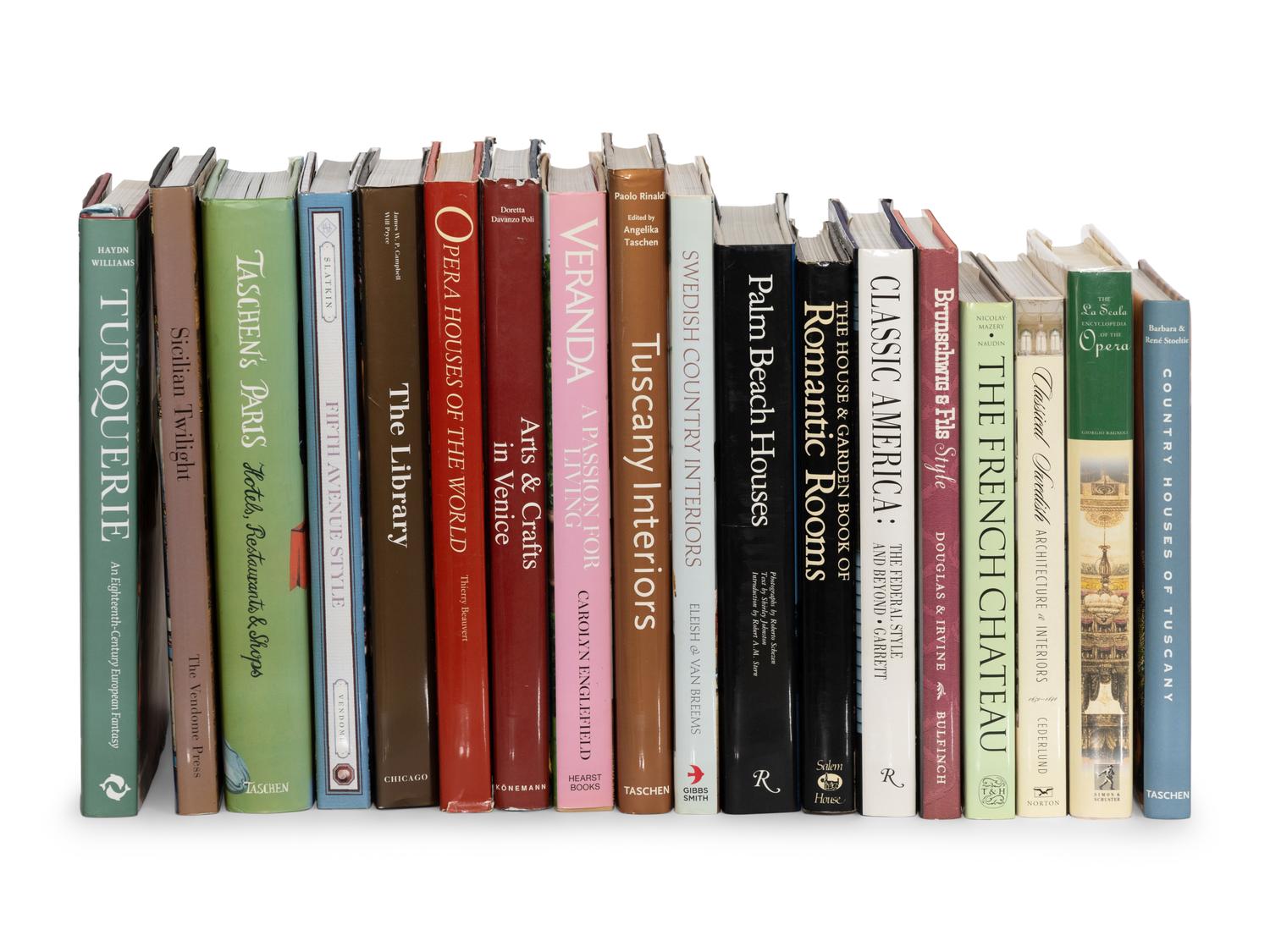 A Collection of Seventeen Interior Design & Country House Reference Books