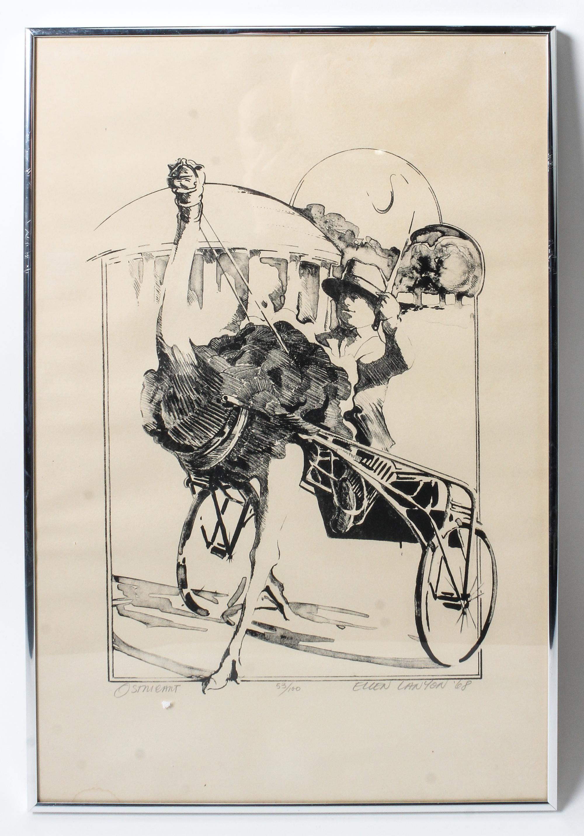 Ellen Lanyon, (American, 1926-2013), Ostracart,1968
