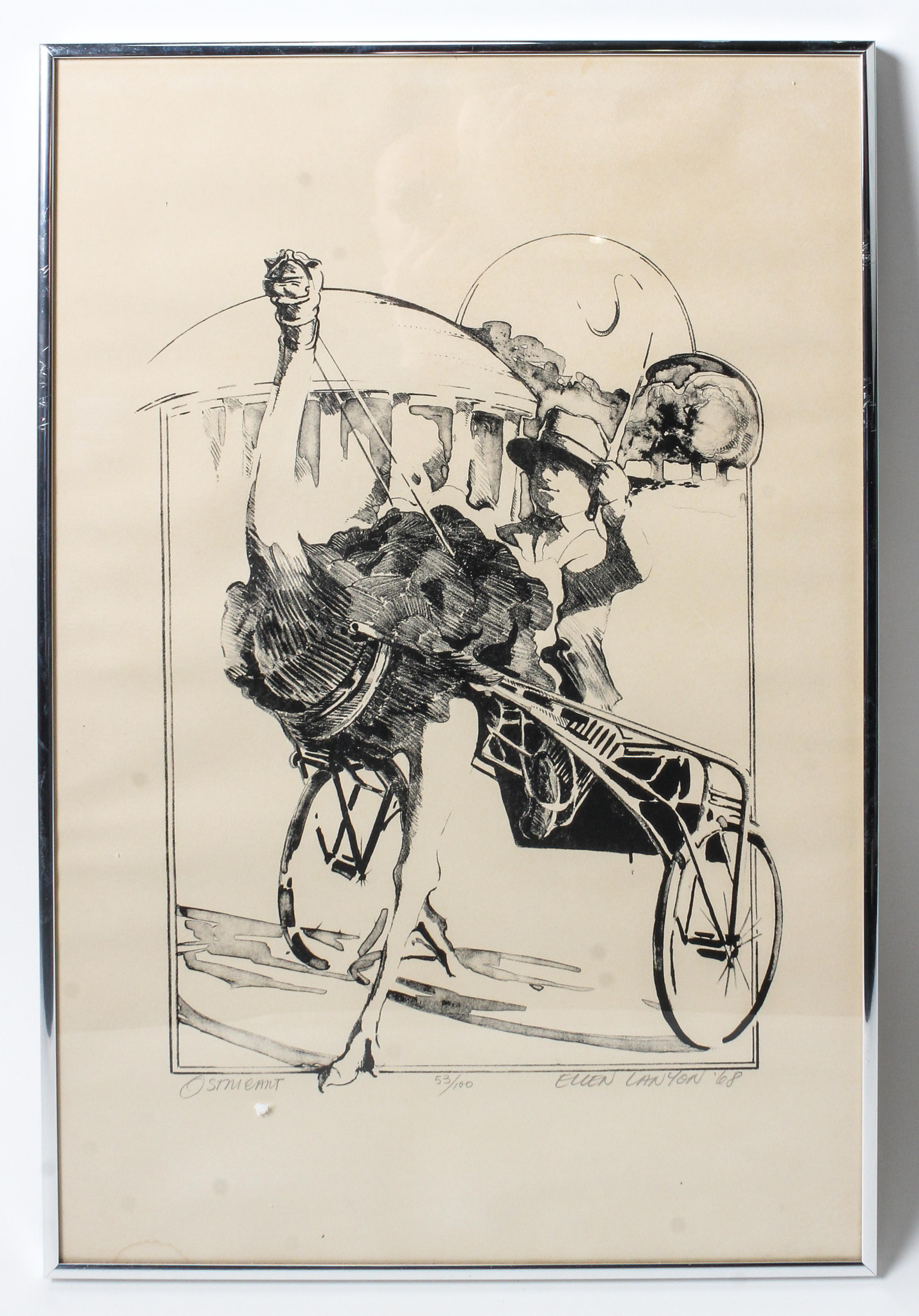 Ellen Lanyon, (American, 1926-2013), Ostracart,1968