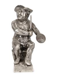 An English Silver Luster Ware Figure