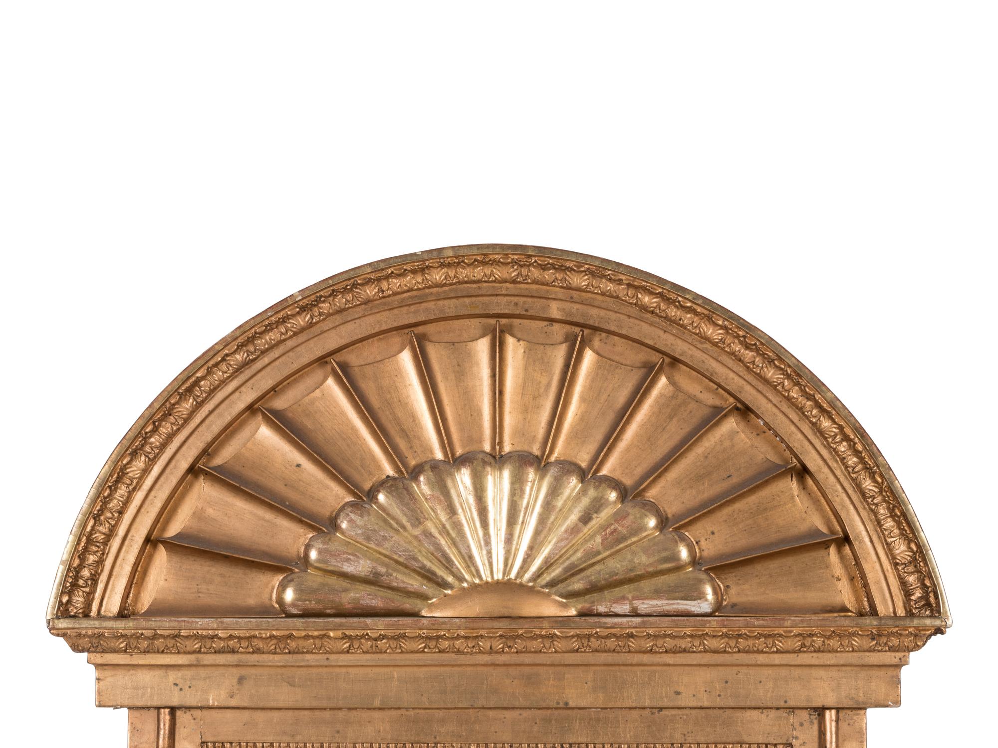 A Swedish Giltwood Console Table and Mirror